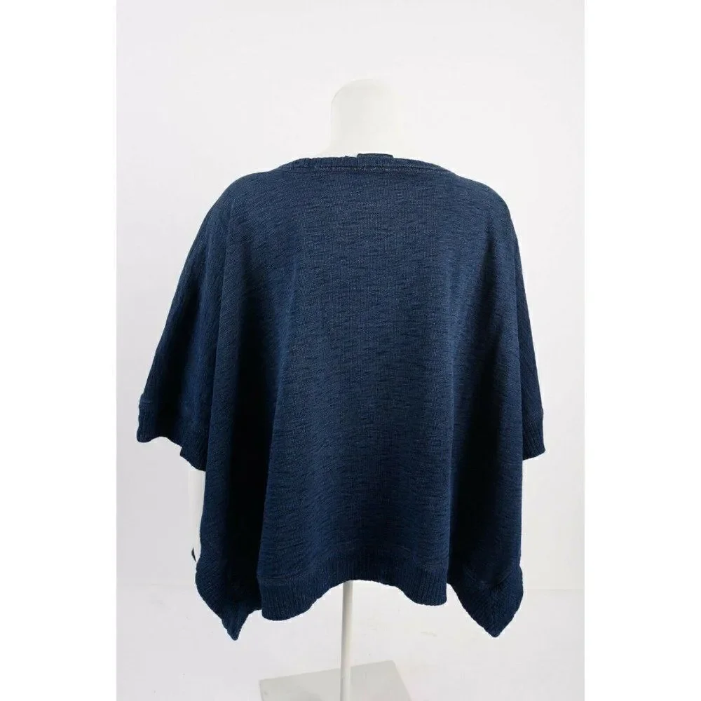 Polo Ralph Lauren Women Poncho Shawl Cape Shirt XS
